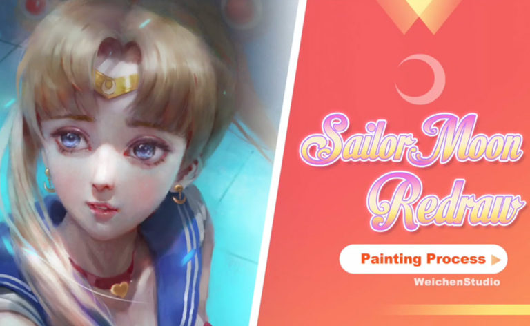 Sailormoon Redraw Process 美少女戰士繪畫過程