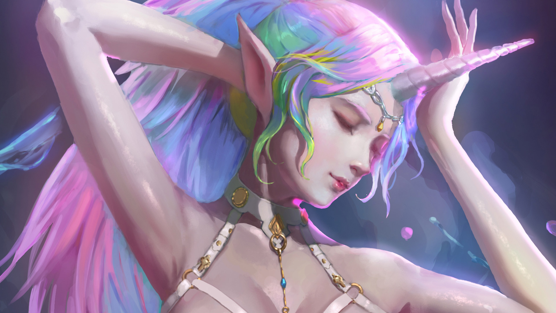 2026summer digitalartclass portrait fantasy litrpg AA4 維真電繪筆記